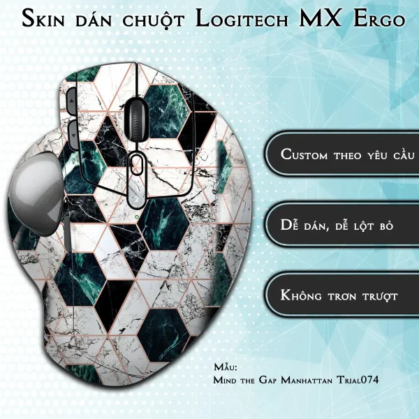 Skin dán chuột Logitech MX Ergo mẫu Mind the Gap Manhattan Trial074