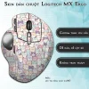 Skin dán chuột Logitech MX Ergo mẫu mèo tím hồng xanh scu063 Skin dán chuột Logitech MX Ergo mẫu mèo tím hồng xanh scu063