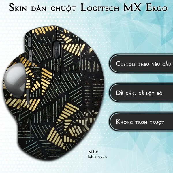 Skin dán chuột Logitech MX Ergo mẫu Mùa vàng