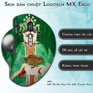 Skin dán chuột Logitech MX Ergo mẫu Mẫu Đệ Nhị Nhạc Phủ Mẫu Thượng Ngàn lsm030
