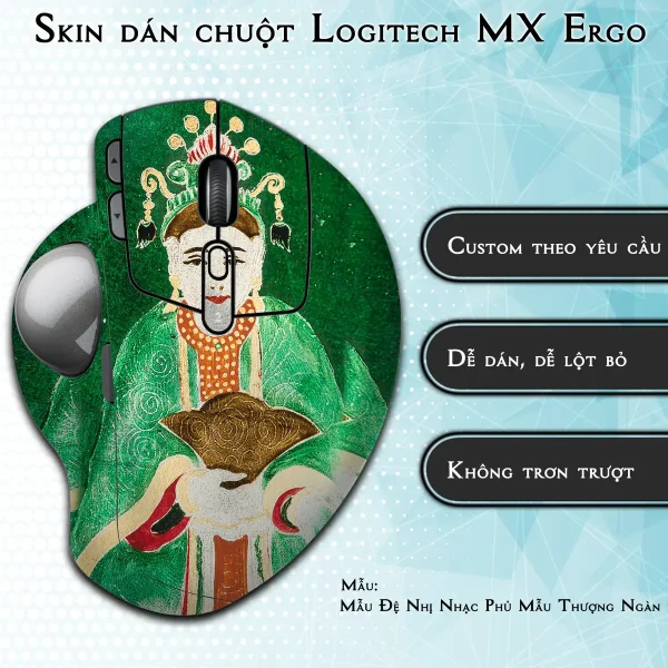 Skin dán chuột Logitech MX Ergo mẫu Mẫu Đệ Nhị Nhạc Phủ Mẫu Thượng Ngàn lsm030