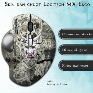 Skin dán chuột Logitech MX Ergo mẫu Mặt nạ quỷ Hanya