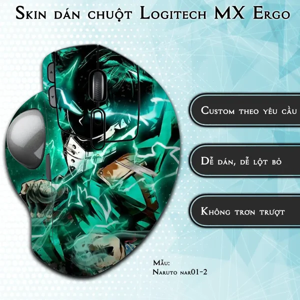 Skin dán chuột Logitech MX Ergo mẫu Naruto nar01-2