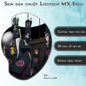Skin dán chuột Logitech MX Ergo mẫu Naruto nar01