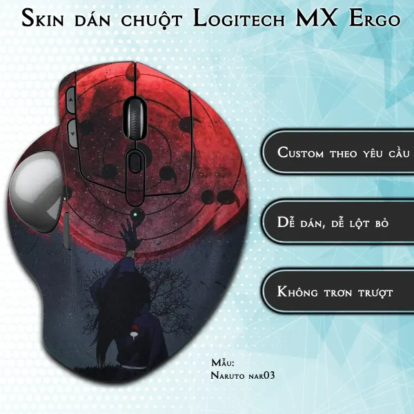 Skin dán chuột Logitech MX Ergo mẫu Naruto nar03