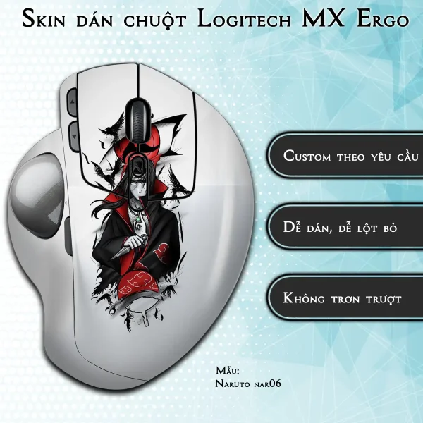 Skin dán chuột Logitech MX Ergo mẫu Naruto nar06