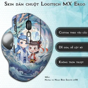 Skin dán chuột Logitech MX Ergo mẫu Natra và Ngao Bính Socute nt06