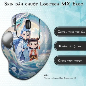 Skin dán chuột Logitech MX Ergo mẫu Natra và Ngao Bính Socute nt17