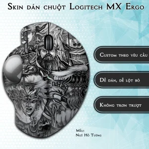Skin dán chuột Logitech MX Ergo mẫu Ngũ Hổ Tướng