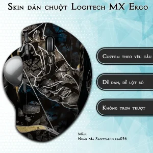 Skin dán chuột Logitech MX Ergo mẫu Nhân Mã Sagittarius lsm036