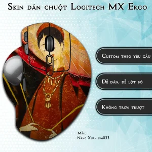 Skin dán chuột Logitech MX Ergo mẫu Nàng Xuân lsm033
