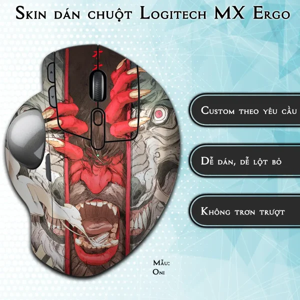 Skin dán chuột Logitech MX Ergo mẫu Oni