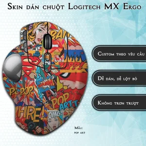 Skin dán chuột Logitech MX Ergo mẫu pop art