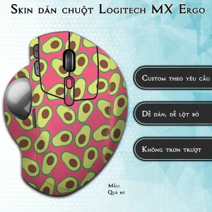 Skin dán chuột Logitech MX Ergo mẫu Quả bơ