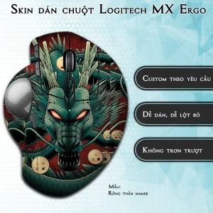 Skin dán chuột Logitech MX Ergo mẫu Rồng thần namek