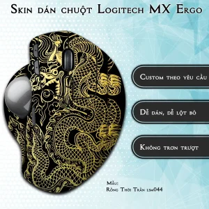 Skin dán chuột Logitech MX Ergo mẫu Rồng Thời Trần lsm044