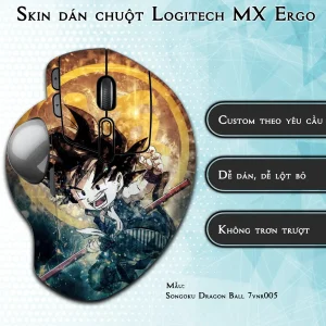 Skin dán chuột Logitech MX Ergo mẫu Songoku Dragon Ball 7vnr005