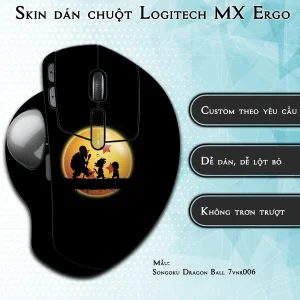 Skin dán chuột Logitech MX Ergo mẫu Songoku Dragon Ball 7vnr006