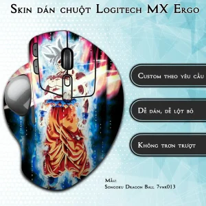 Skin dán chuột Logitech MX Ergo mẫu Songoku Dragon Ball 7vnr013