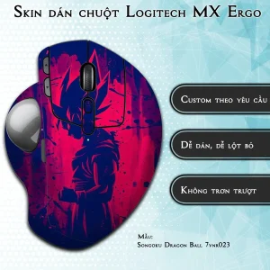 Skin dán chuột Logitech MX Ergo mẫu Songoku Dragon Ball 7vnr023