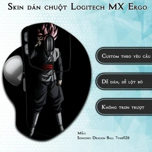 Skin dán chuột Logitech MX Ergo mẫu Songoku Dragon Ball 7vnr026