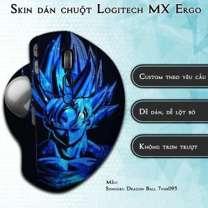 Skin dán chuột Logitech MX Ergo mẫu Songoku Dragon Ball 7vnr095
