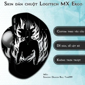 Skin dán chuột Logitech MX Ergo mẫu Songoku Dragon Ball 7vnr099