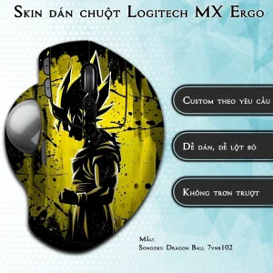 Skin dán chuột Logitech MX Ergo mẫu Songoku Dragon Ball 7vnr102