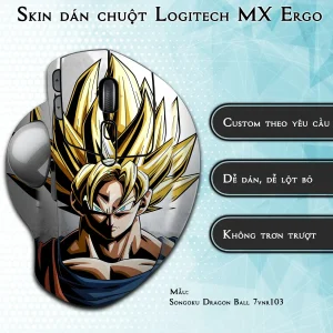 Skin dán chuột Logitech MX Ergo mẫu Songoku Dragon Ball 7vnr103