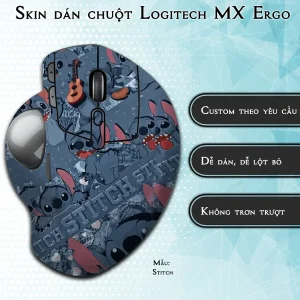 Skin dán chuột Logitech MX Ergo mẫu Stitch