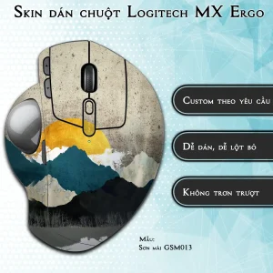 Skin dán chuột Logitech MX Ergo mẫu Sơn mài GSM013