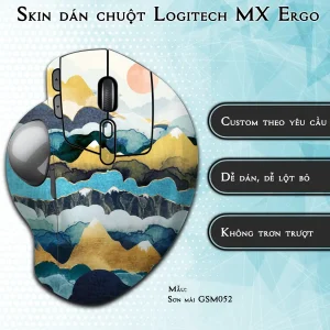 Skin dán chuột Logitech MX Ergo mẫu Sơn mài GSM052