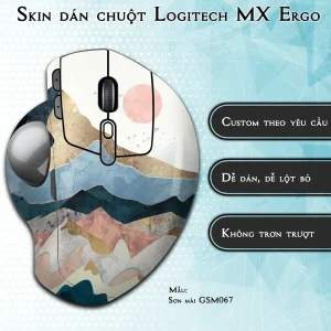 Skin dán chuột Logitech MX Ergo mẫu Sơn mài GSM067