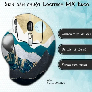 Skin dán chuột Logitech MX Ergo mẫu Sơn mài GSM143