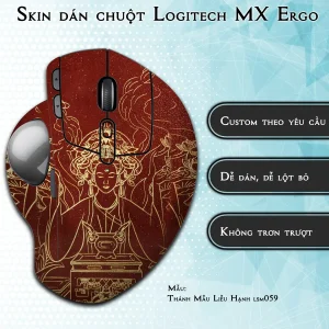 Skin dán chuột Logitech MX Ergo mẫu Thánh Mẫu Liễu Hạnh lsm059