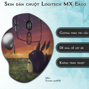 Skin dán chuột Logitech MX Ergo mẫu Totoro qvd018