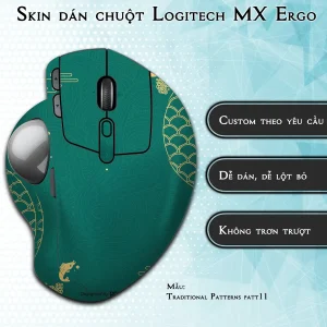 Skin dán chuột Logitech MX Ergo mẫu Traditional Patterns patt11