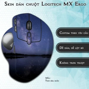 Skin dán chuột Logitech MX Ergo mẫu Trời đêm buồn