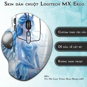 Skin dán chuột Logitech MX Ergo mẫu Tây Hải Long Vương Ngao Nhuận nh01