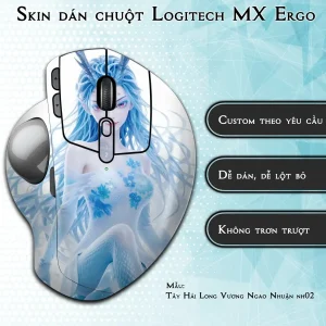 Skin dán chuột Logitech MX Ergo mẫu Tây Hải Long Vương Ngao Nhuận nh02