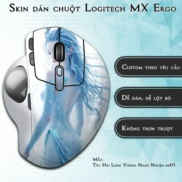 Skin dán chuột Logitech MX Ergo mẫu Tây Hải Long Vương Ngao Nhuận nh03
