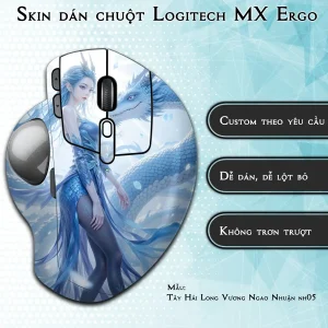 Skin dán chuột Logitech MX Ergo mẫu Tây Hải Long Vương Ngao Nhuận nh05