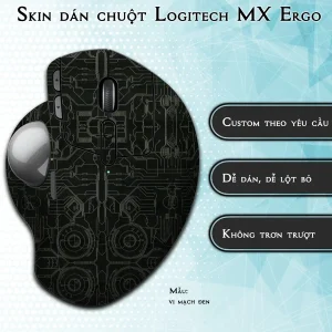 Skin dán chuột Logitech MX Ergo mẫu vi mạch đen