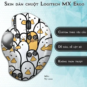 Skin dán chuột Logitech MX Ergo mẫu Vịt duck