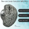 Skin dán chuột Logitech MX Ergo mẫu X-cross xám gray Skin dán chuột Logitech MX Ergo mẫu X-cross xám gray