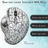 Skin dán chuột Logitech MX Ergo mẫu X-cross đen trắng Skin dán chuột Logitech MX Ergo mẫu X-cross đen trắng