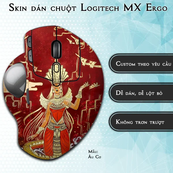 Skin dán chuột Logitech MX Ergo mẫu Âu Cơ