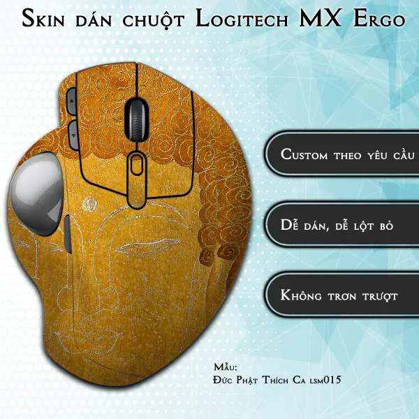 Skin dán chuột Logitech MX Ergo mẫu Đức Phật Thích Ca lsm015
