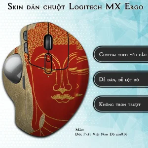 Skin dán chuột Logitech MX Ergo mẫu Đức Phật Việt Nam Đỏ lsm016
