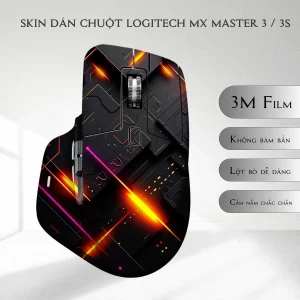 Skin dán chuột Logitech MX Master 2, 2s, 3, 3s mẫu Cyberpunk đen